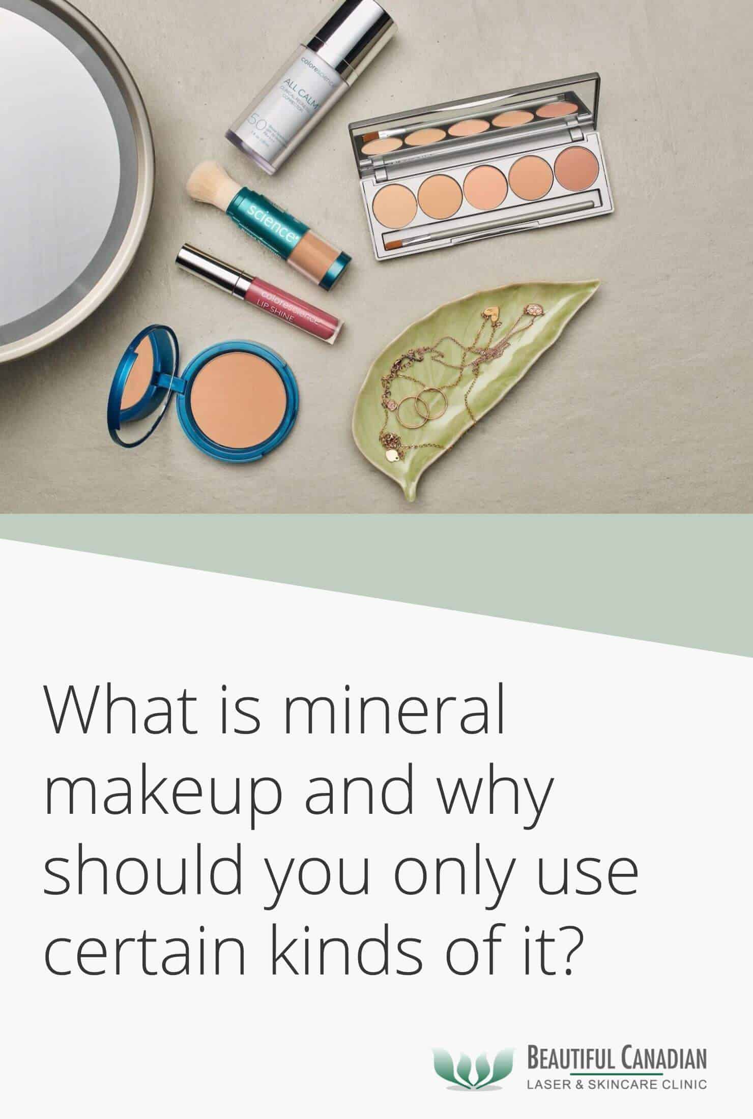 what is mineral makeup and why only use certain kinds of it - article pinterest image