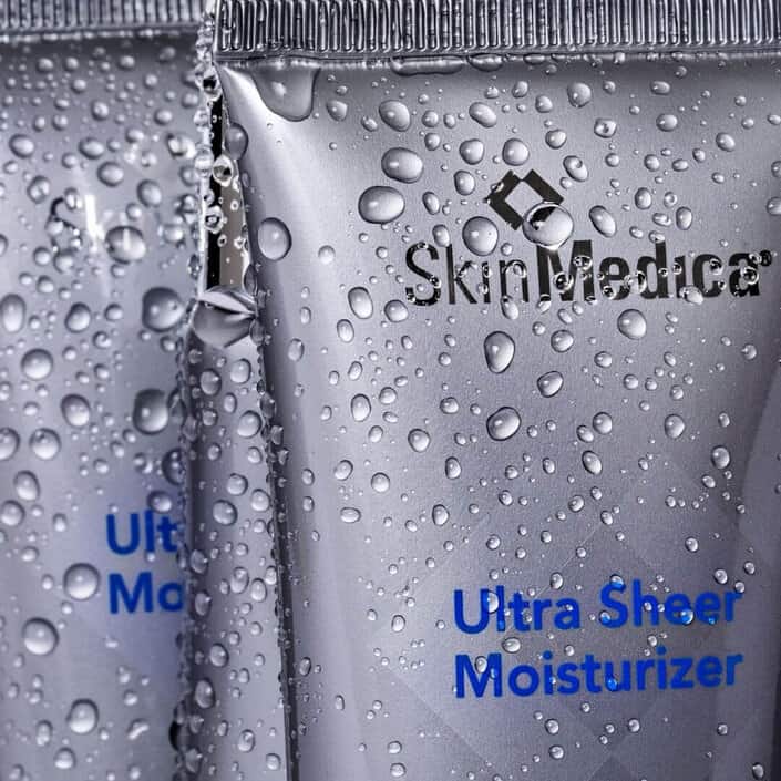Ultra sheer moisturizer by SkinMedica closeup wet