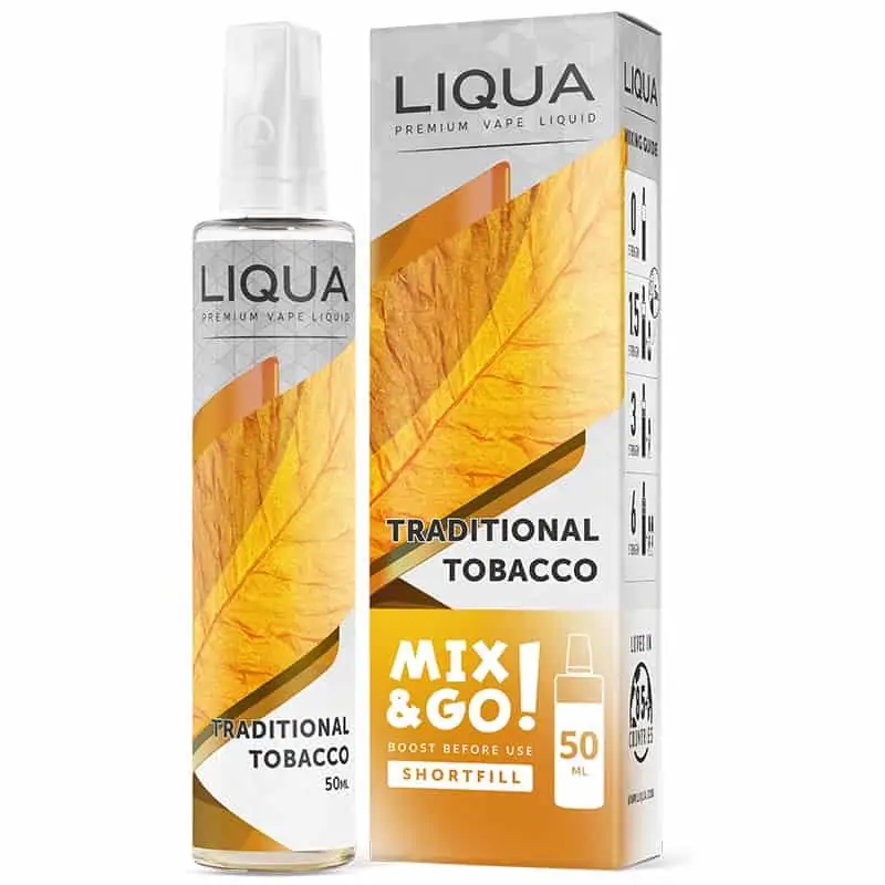 Traditional Tobacco Liqua Mix&GO Shortfill
