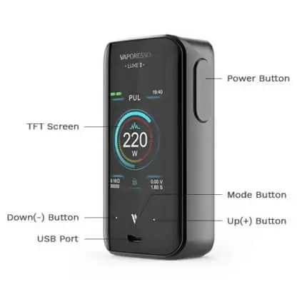 Vaporesso Luxe 2 Mod Features