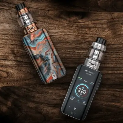 Vaporesso Luxe 2 Wood Background