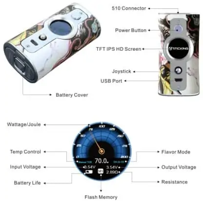 Vsticking Vk530 Mod Features