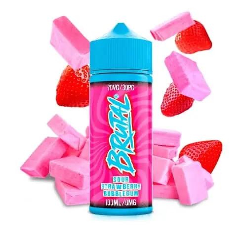 Sour Strawberry Bubblegum Brutal Shortfill 100ml