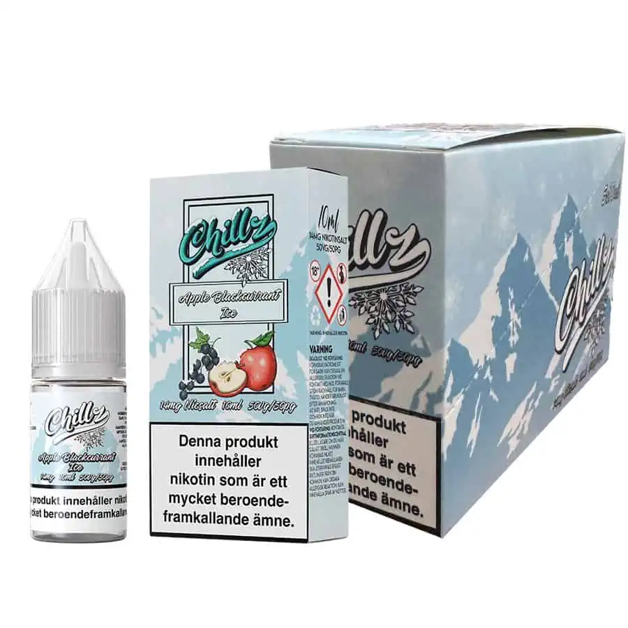 Apple Blackcurrant Ice Chillz Salts 14mg 10ml