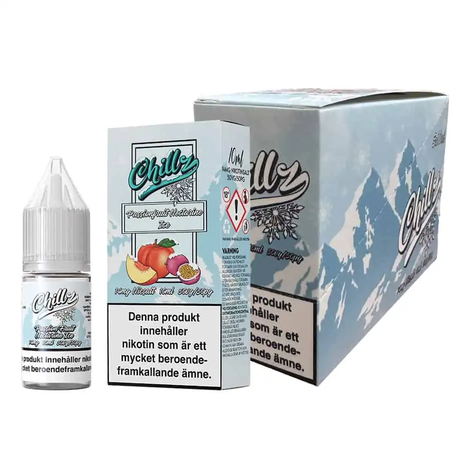 Passionfruit Nectarine Ice Chillz Salts 14mg 10ml