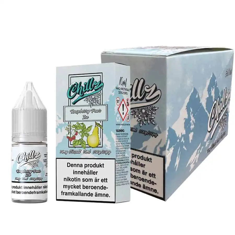 Raspberry Pear Ice Chillz Salts 14mg 10ml