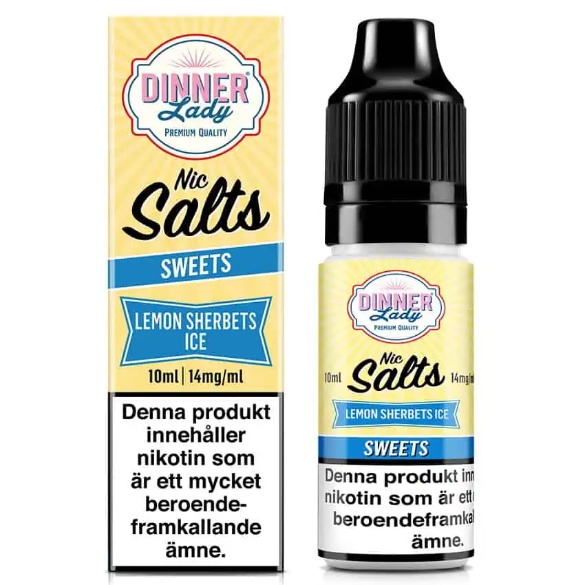 Lemon Sherbet Ice Dinner Lady Nic Salts 14mg