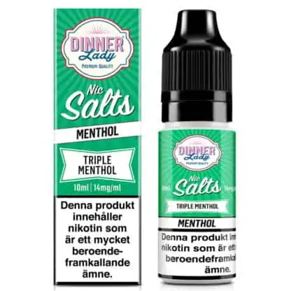 Triple Menthol Dinner Lady Nic Salts 14mg
