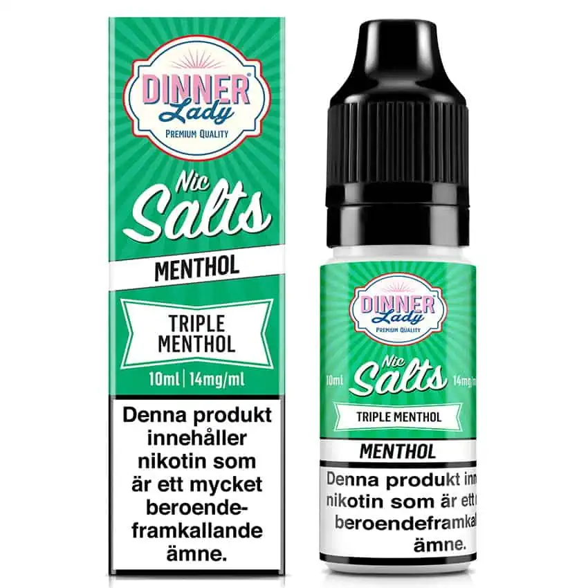 Triple Menthol Dinner Lady Nic Salts 14mg