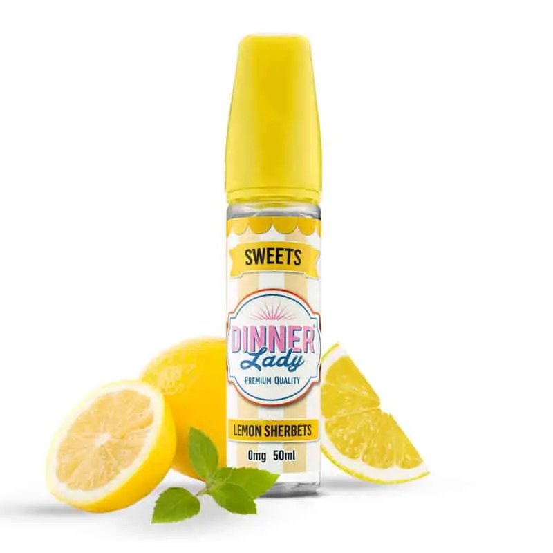 Lemon Sherberts Dinner Lady Sweets Shortfill 50ml