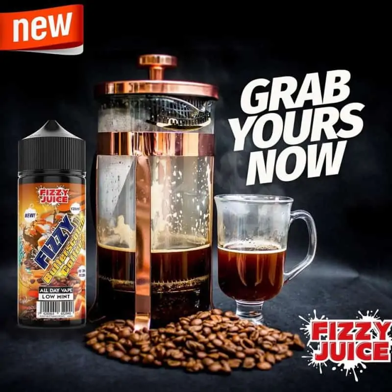 Butterscotch Coffee Fizzy Shortfill 100ml