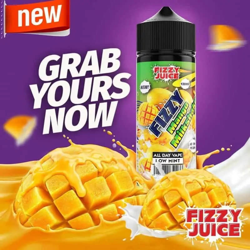 Mango Milkshake Fizzy Shortfill 100ml