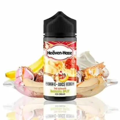 The Ultimate Banana Split Ice Cream Heaven Haze Shortfill 100ml