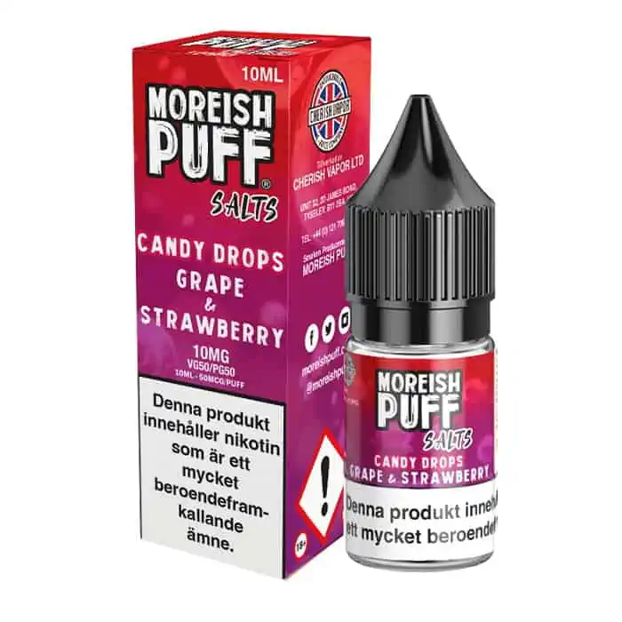 Grape And Strawberry Moreish Puff Candy Drops Salts
