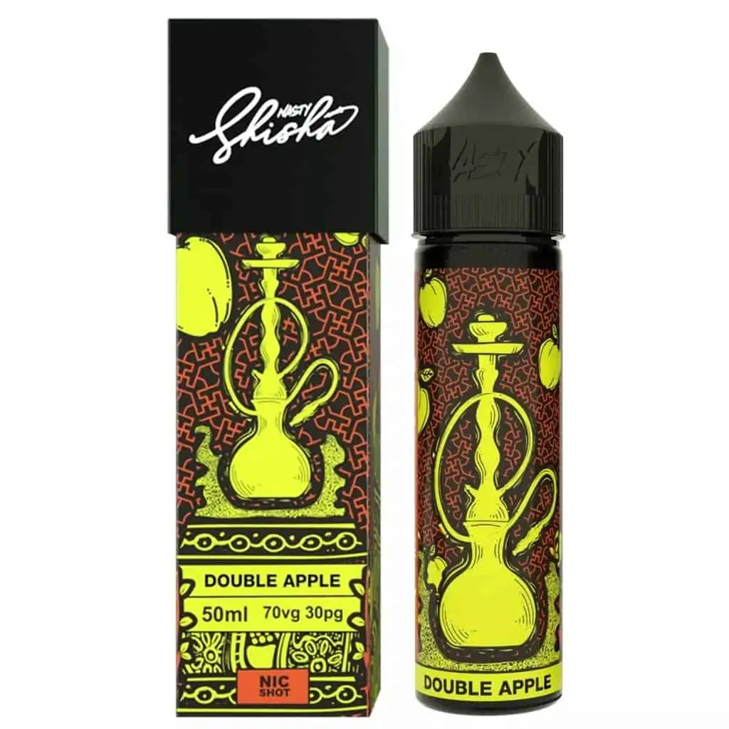 Double Apple Shisha Nasty Juice Shortfill 50ml