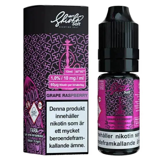 Shisha Grape Raspberry Nasty Salt 10mg