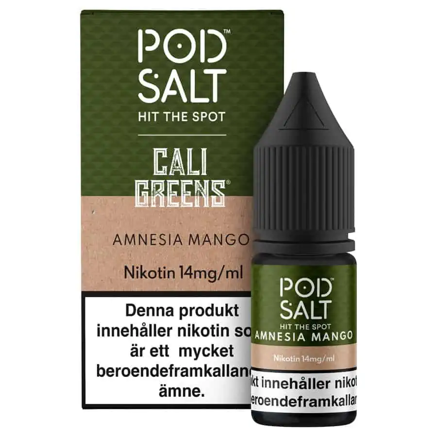 Amnesia Mango Pod Salt Cali Greens 14mg