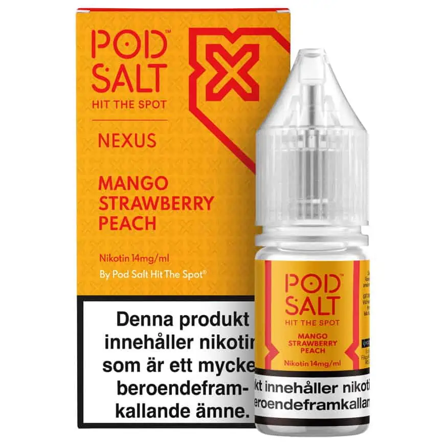 Mango Strawberry Peach Nexus Pod Salt 14mg 10ml