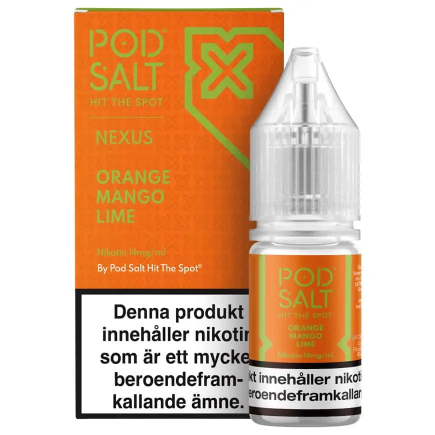 Orange Mango Lime Nexus Pod Salt 14mg 10ml