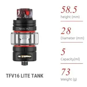 Smok Tfv16 Lite Dimensions