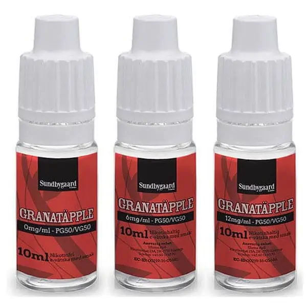 Granatapple Sundbygaard 10ml Bottles