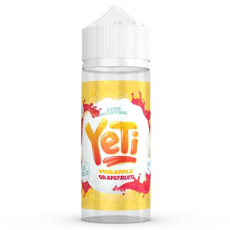 Pineapple Grapefruit Yeti Ice Cold Shortfill 100ml