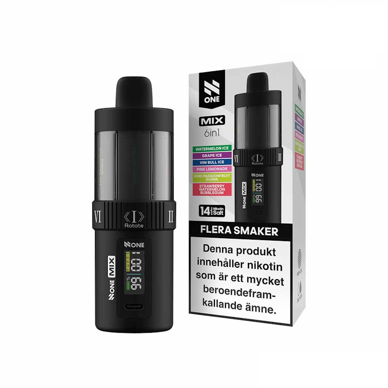 None 6in1 Mix Flavour Black 14mg