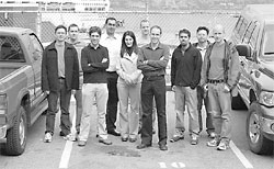 Photo of OpenRoad staff in black and white