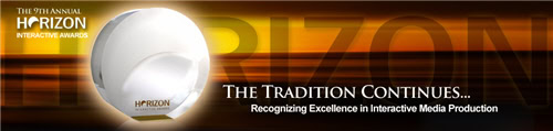 9th Annual Horizon Interactive Awards promotional banner
