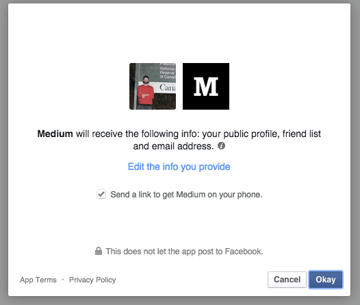 Privacy Facebook with Medium