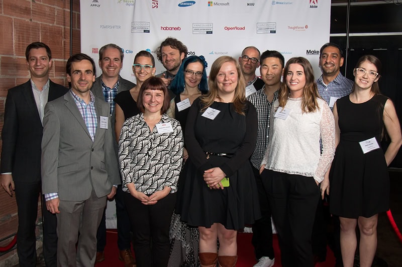 OXD team members at the 2016 Vancouver User Experience Awards