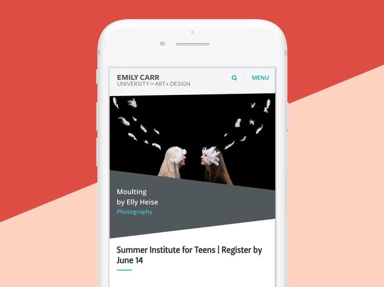 ​Emily Carr University of Art + Design Website Redesign Thumbnail