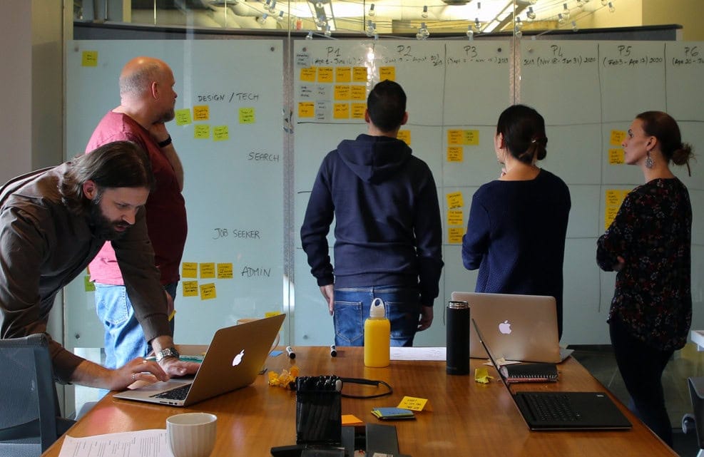 OXD team workshopping for TELUS
