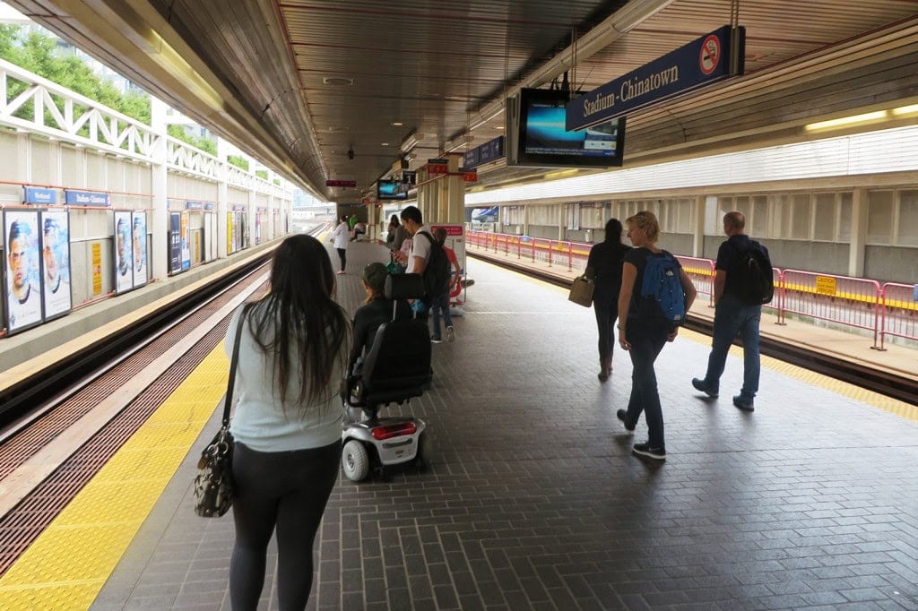 Photo of subway representing OXD's work with TransLink on a Design for Policy approach