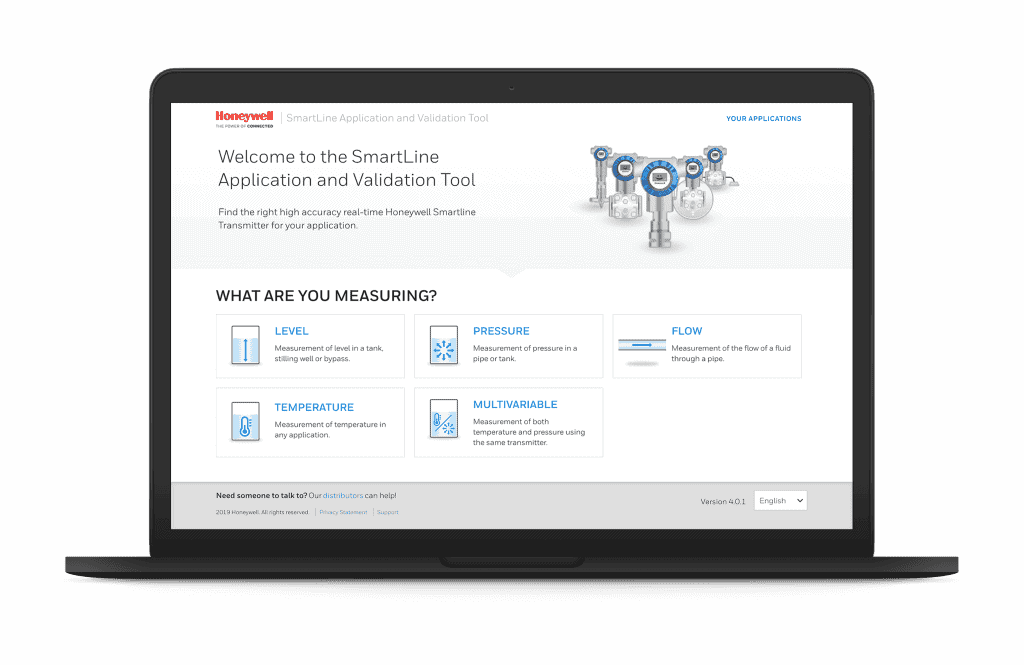 honeywell smartline validation tool shown on laptop