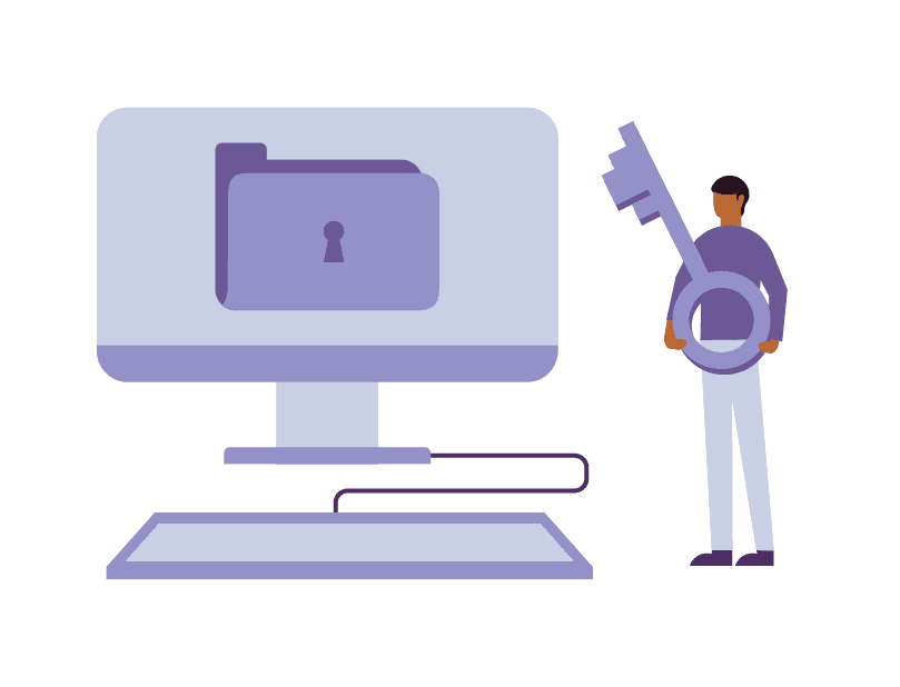 OXD Illustration showing a computer representing PIA process