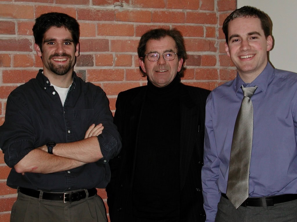 Photo of Mike Abbott, who launched Buy & Sell in 1971, was one of our earliest clients and an angel investor in OpenRoad—shown here with Gordon Ross and Darren Gibbons.