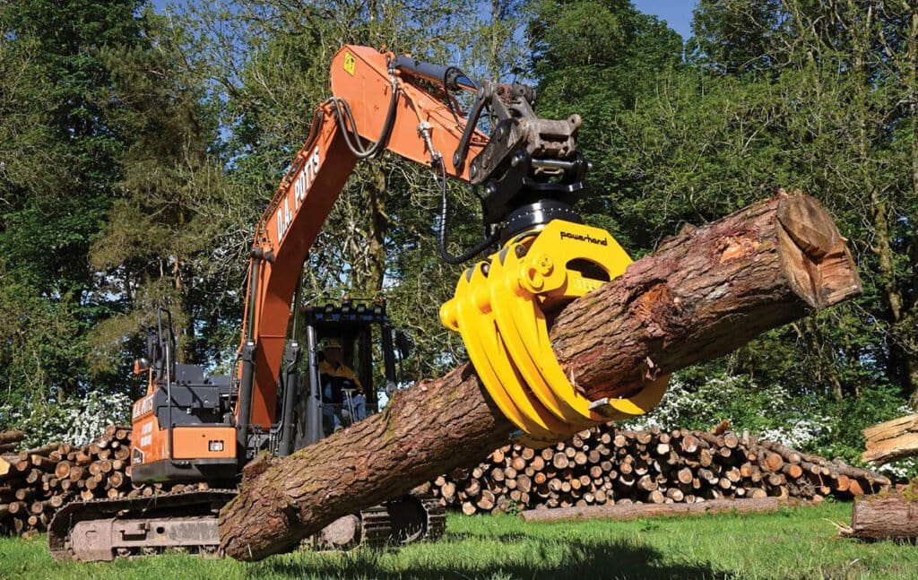 excavator grapple 15
