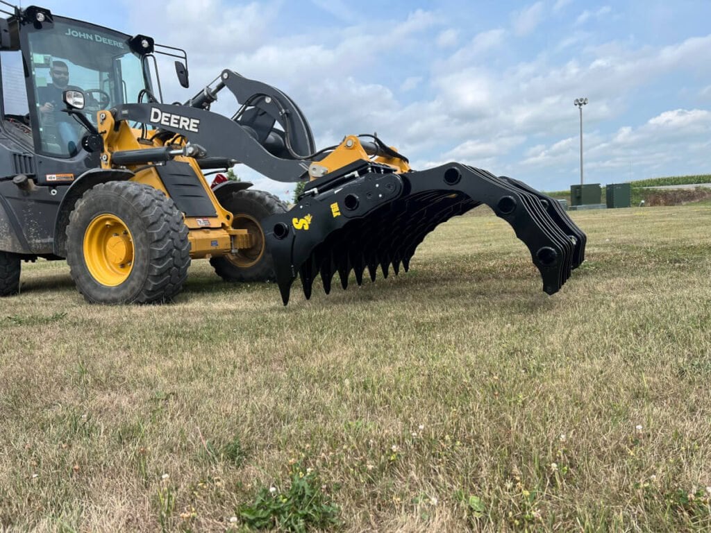 wheel loader hydraulic grab 4