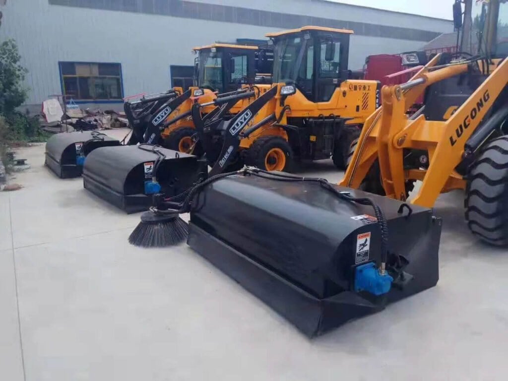 wheel loader sweeper 1