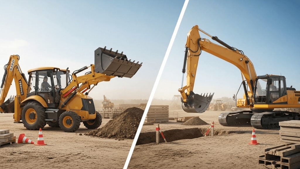 Backhoe vs Excavator