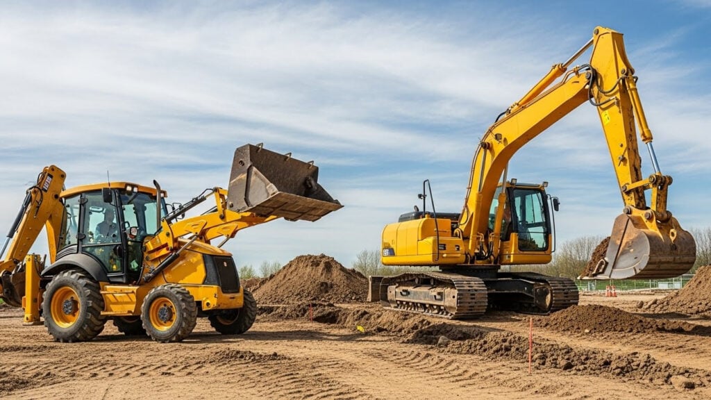 backhoe vs excavator difference