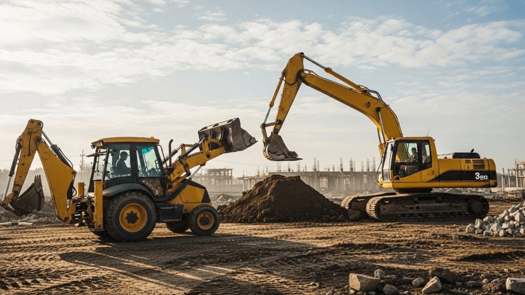 Backhoe vs Excavator