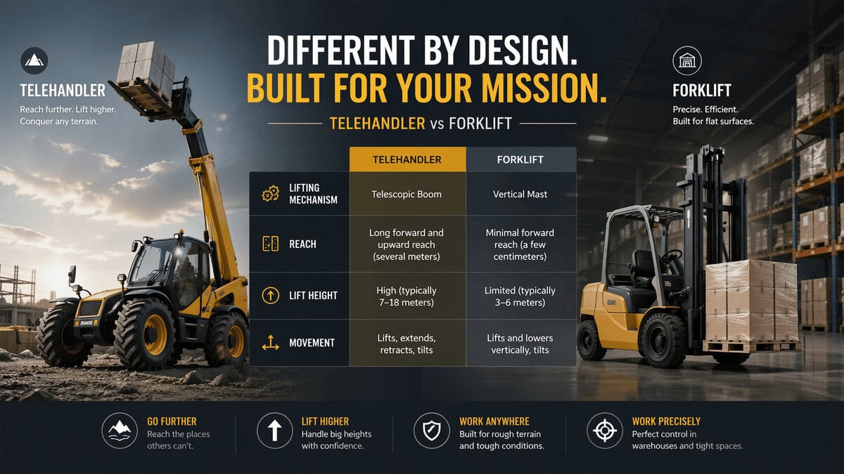 Telehandler vs Forklift
