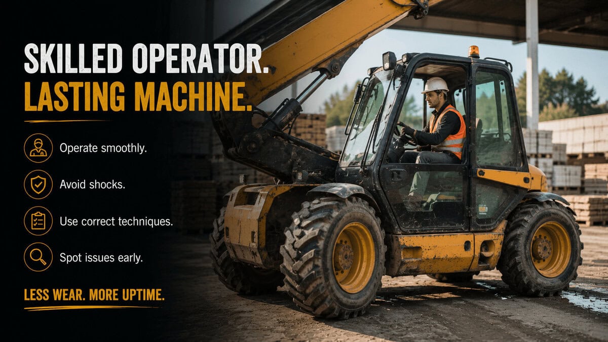 Mini telehandler forklift