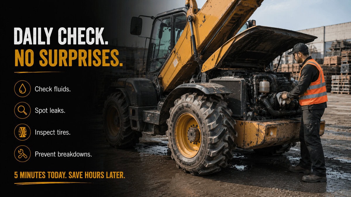 Mini telehandler forklifts