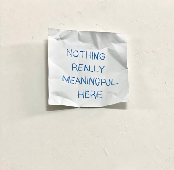 Nothing really meaningful here, Sigalot Daniele