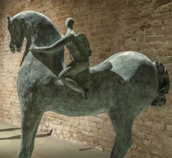 Cavallino con angelo, Staccioli Paolo