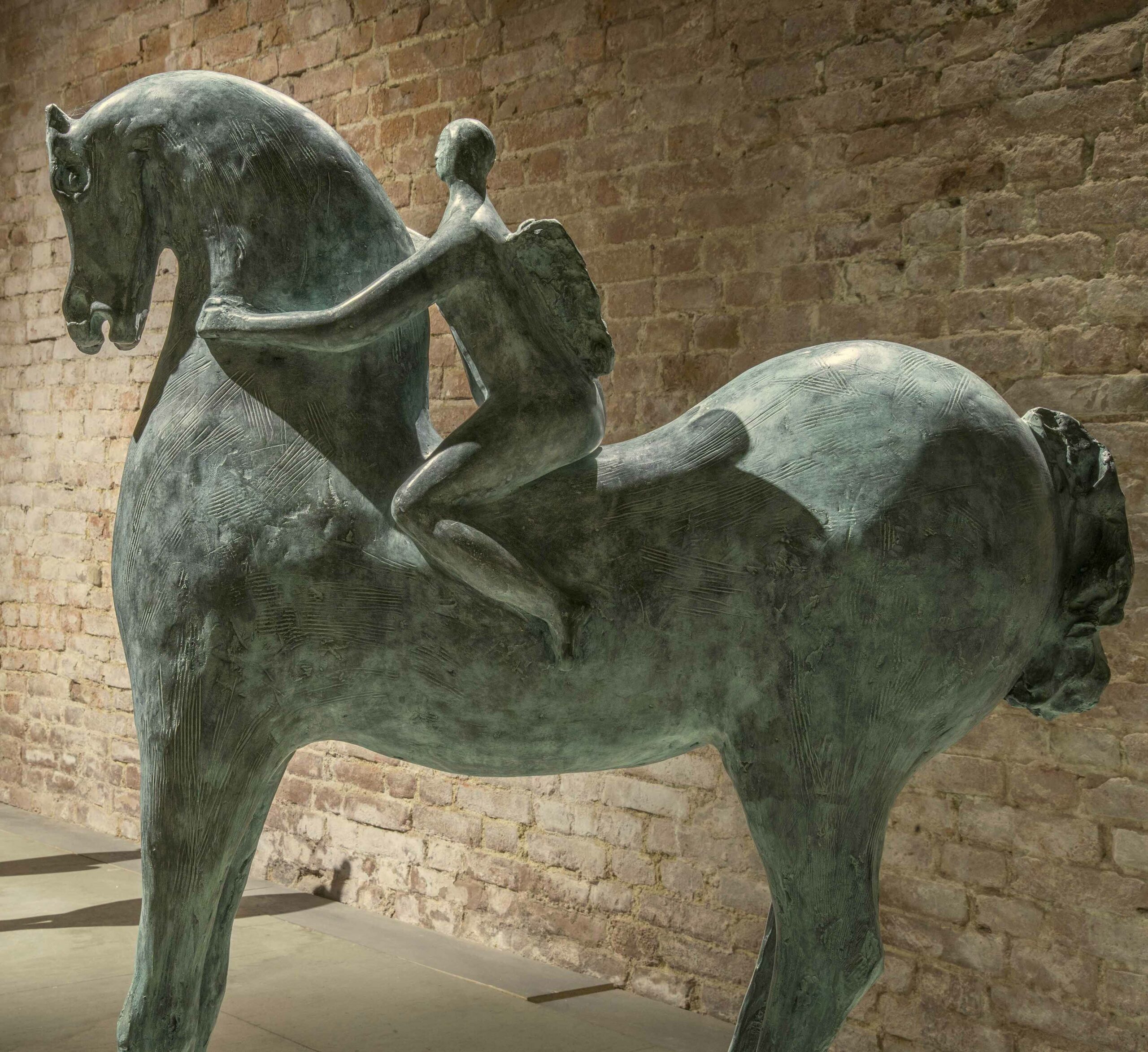 Cavallino con angelo, Staccioli Paolo