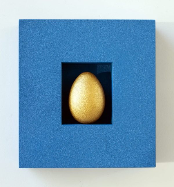 Peppe Perone,Senza Titolo Blu, 43,5x40,5x12 cm